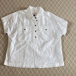 Universal Thread White Short Sleeve Shirt